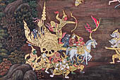 Detail from a mural painting with a 'Ramakien' motif - Thai version of the Indian Ramayana - from the temple complex of the Emerald Buddha, Bangkok (late 18th century) 